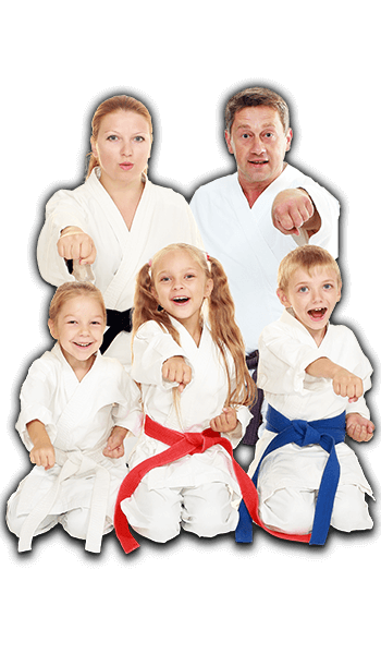 Martial Arts Lessons for Families in MI MI - Sitting Group Family Banner