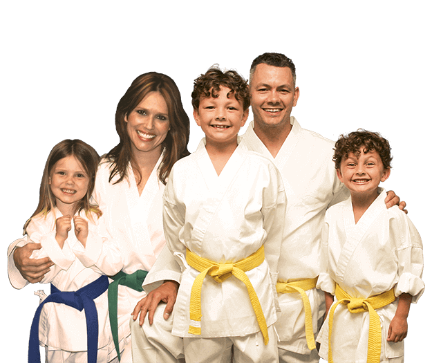 Martial Arts Lessons for Families in MI MI - Group Family for Martial Arts Footer Banner